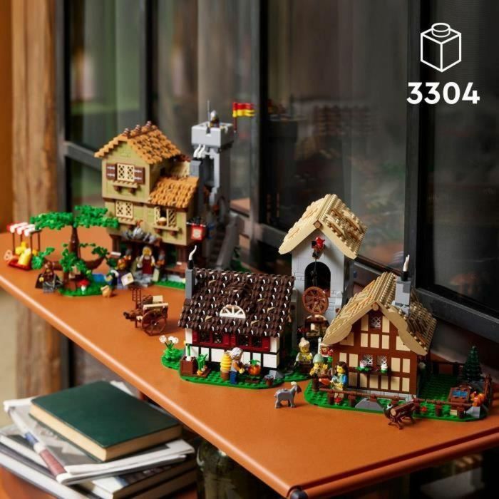 LEGO Icons 10332 Plaza de la Ciudad Medieval - Decoración del hogar para adultos 2