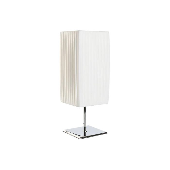 Lampara Sobremesa Urban DKD Home Decor Blanco Plateado 15 x 43 x 15 cm