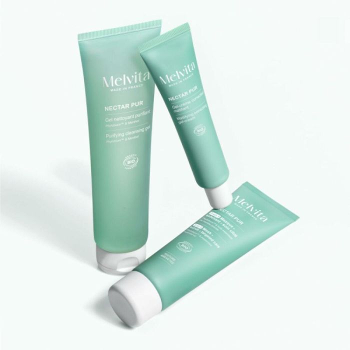 Melvita Nectar Pur Mascarilla Exfoliante 3 en 1 Purificante y Matificante Piel Mixta a Grasa con Menta Piperita 75 ml 1 Melvita Nectar Pur Mascarilla Exfoliante 3 en 1 Purificante y Matificante Piel Mixta a Grasa con Menta Piperita 75 ml 1