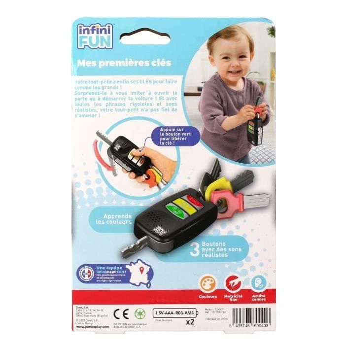 Llaves de juguete - KD - Mis primeras llaves N - Aprendizaje de formas y colores para niños 1 Llaves de juguete - KD - Mis primeras llaves N - Aprendizaje de formas y colores para niños 1