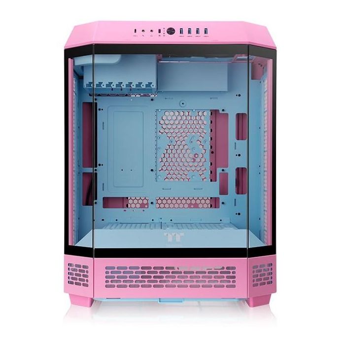Thermaltake The Tower 600 Bubble Pink - Caja PC Midi Tower Gaming Rosa ATX/Micro ATX/Mini-ITX con Panel de Vidrio Templado
