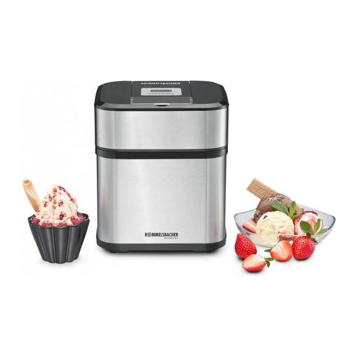 Rommelsbacher IM 12 Heladera Tradicional para Helado, Sorbete y Yogurt, Capacidad 1.5L, Pantalla LCD, Tazón Extraíble, Negro y Acero Inoxidable, Incluye Espátula y Libro de Recetas 6 Rommelsbacher IM 12 Heladera Tradicional para Helado, Sorbete y Yogurt, Capacidad 1.5L, Pantalla LCD, Tazón Extraíble, Negro y Acero Inoxidable, Incluye Espátula y Libro de Recetas 6