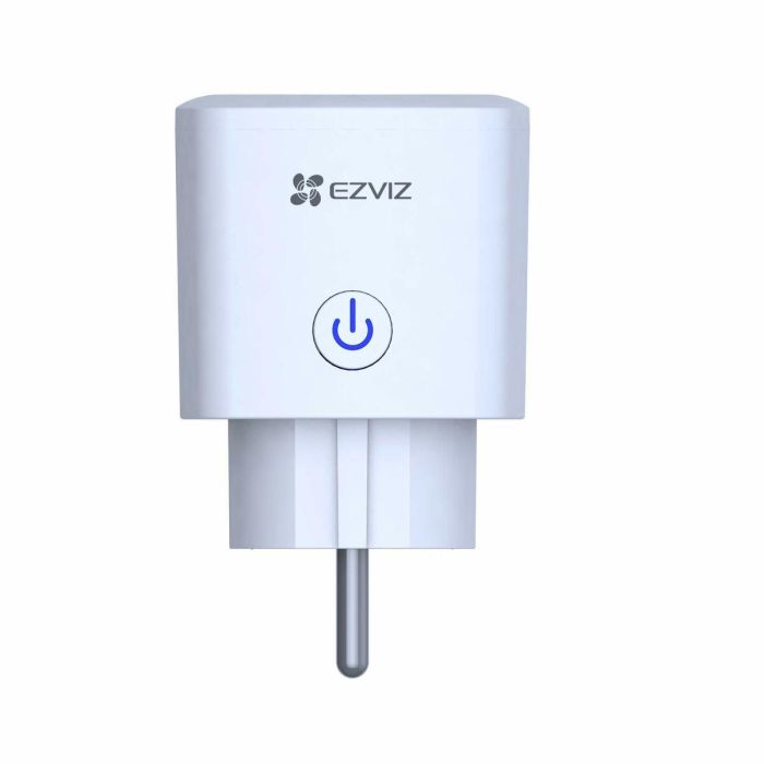 Ezviz Enchufe Inteligente T30 Compatible con Google Home y Alexa Control por Voz y App Wi-Fi 2.4GHz Ahorro Energía