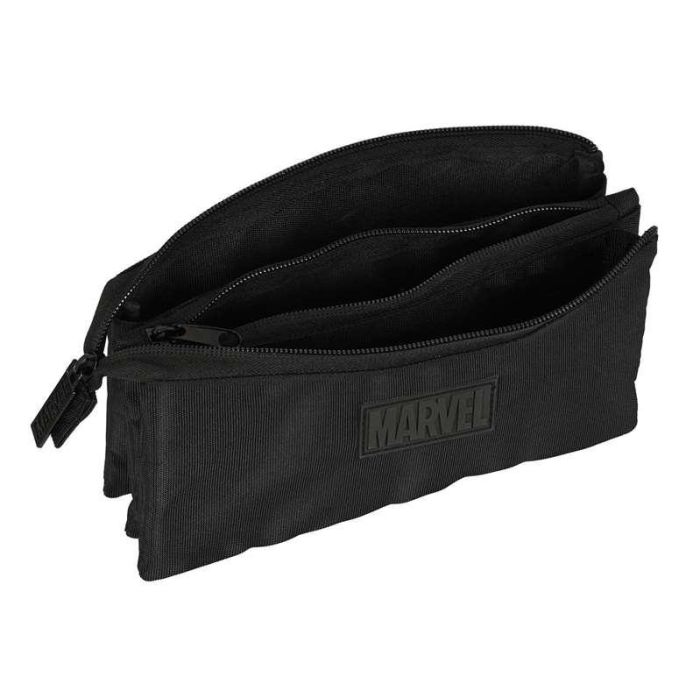 Portatodo Triple Capitán América Negro (22 x 12 x 3 cm) 2