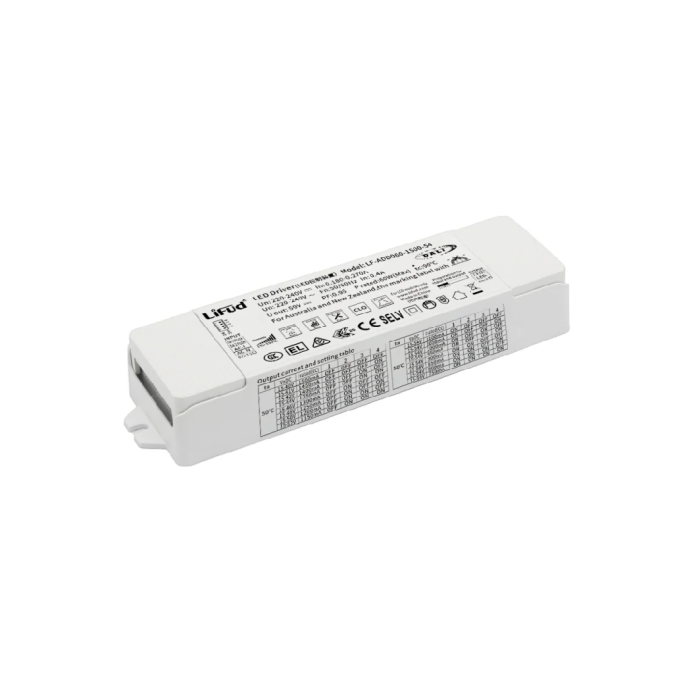 Lifud Driver LED 60W Salida 15-54V 700-1500mA Dimable DALI/PUSH IP20