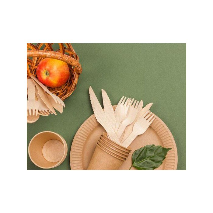 Set de 12 cuchillos desechables de madera Wooow (36 Cajas) 1 Set de 12 cuchillos desechables de madera Wooow (36 Cajas) 1