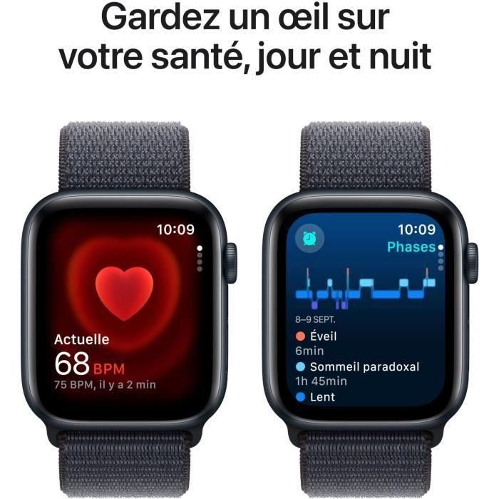 Apple Watch SE GPS + Cellular - 44 mm - Caja de aluminio medianoche - Correa deportiva en color tinta 4