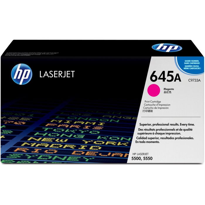HP Cartucho Tóner LaserJet 645A C9733A Magenta Estándar 12.000 Páginas 1 Unidad
