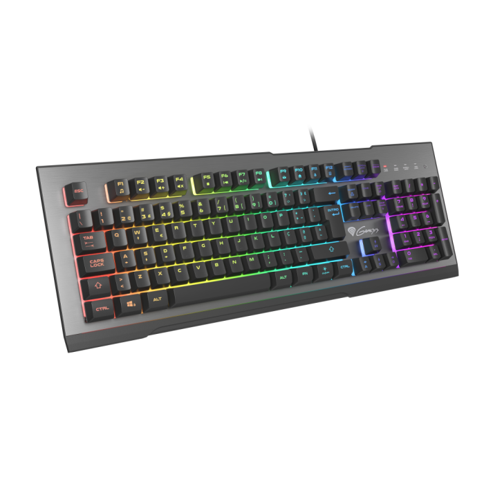 GENESIS Rhod 500 RGB teclado Juego USB QWERTY Portugués Negro, Plata GENESIS Rhod 500 RGB teclado Juego USB QWERTY Portugués Negro, Plata