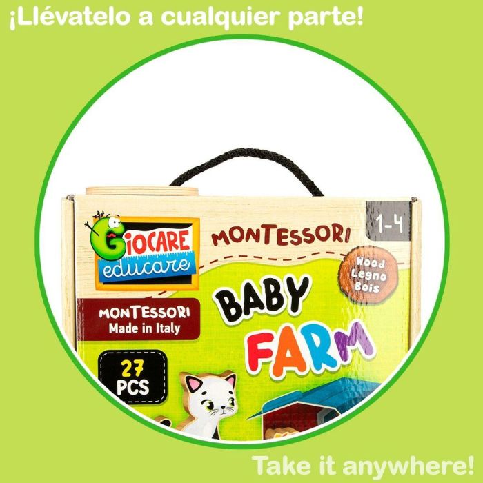 Puzzle Infantil Lisciani Giochi 48 x 1 x 36 cm Granja 12 Piezas 27 Piezas (6 Unidades) 2