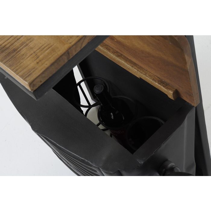 DKD Home Decor Botellero Vintage de Pared Gris Oscuro 83x30x104 cm, Hierro, Acacia y Cristal, con 3 Estanterías Desmontable 4 DKD Home Decor Botellero Vintage de Pared Gris Oscuro 83x30x104 cm, Hierro, Acacia y Cristal, con 3 Estanterías Desmontable 4