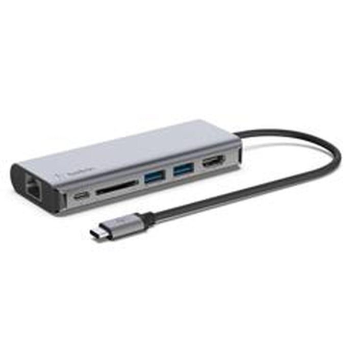 Hub USB Belkin AVC008BTSGY Plateado 10 Hub USB Belkin AVC008BTSGY Plateado 10