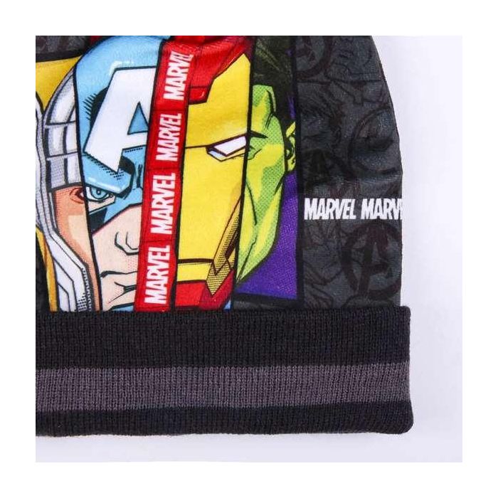 Cerdá Conjunto 3 Piezas Snood Oficial Marvel Avengers para Niños, Gris, Edad 3-12 Años, Acrílico y Poliéster 9