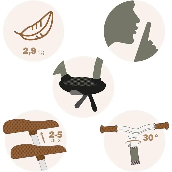 Smoby Bicicleta de Equilibrio Sin Pedales para Niños - Desarrollo de Equilibrio, Coordinación y Confianza, Transición a Bicicleta Real 2