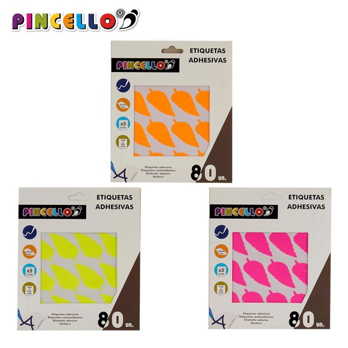 Etiquetas Adhesivas 22X49Mm Hojas Surtidos 5P Pincello (120 Unidades) 1 Etiquetas Adhesivas 22X49Mm Hojas Surtidos 5P Pincello (120 Unidades) 1
