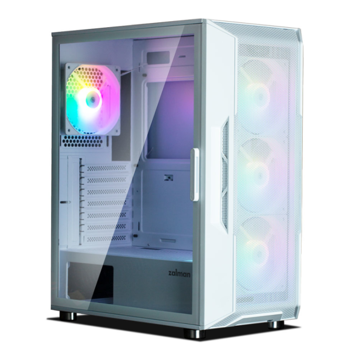 Zalman I3 NEO WHITE Carcasa PC Midi Tower Blanco, ATX, mATX, Mini-ITX, Ventiladores Frontales 3x120mm, Trasero 1x120mm, USB 3.0