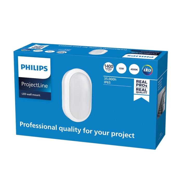 Aplique de pared mount ovalado 15w 1400lm 4000k 911401861684 philips 1