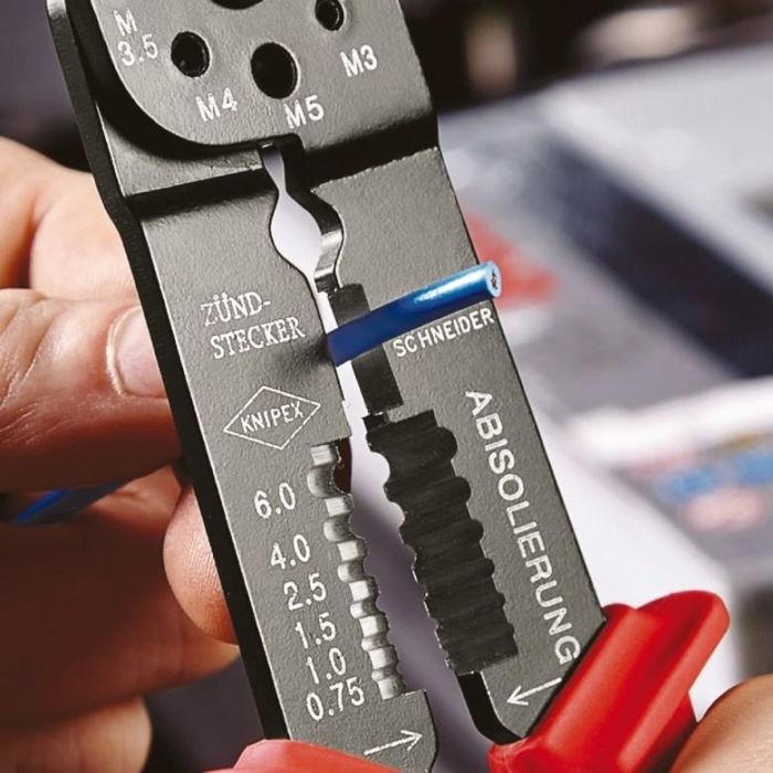 KNIPEX Crimpzange brniert 215 mm 4