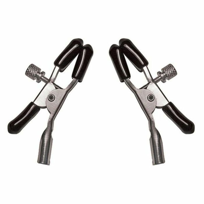 Clips para Pezones Sportsheets SS510-85 Negro/Plateado Clips para Pezones Sportsheets SS510-85 Negro/Plateado