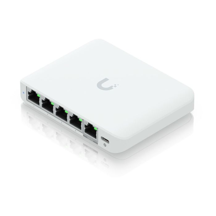 Ubiquiti USW-Flex-2.5G-5 - Switch Gestionado UniFi Flex Mini, 5 Puertos 2.5G Ethernet, PoE, Escritorio 2