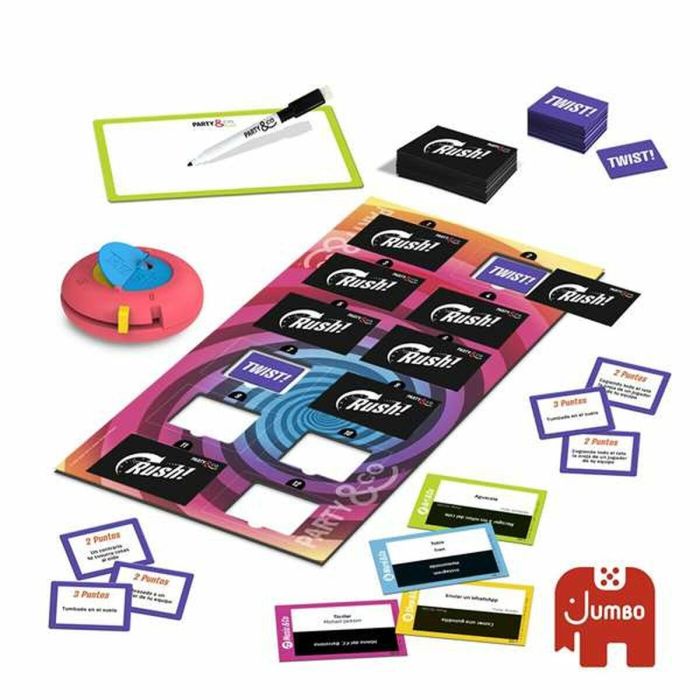 Party & Co. Rush Juego de Mesa de Fiesta Contrarreloj. Para 4 Jugadores. Incluye 240 Cartas y Relojes de Arena. Edad +14 Años. 5