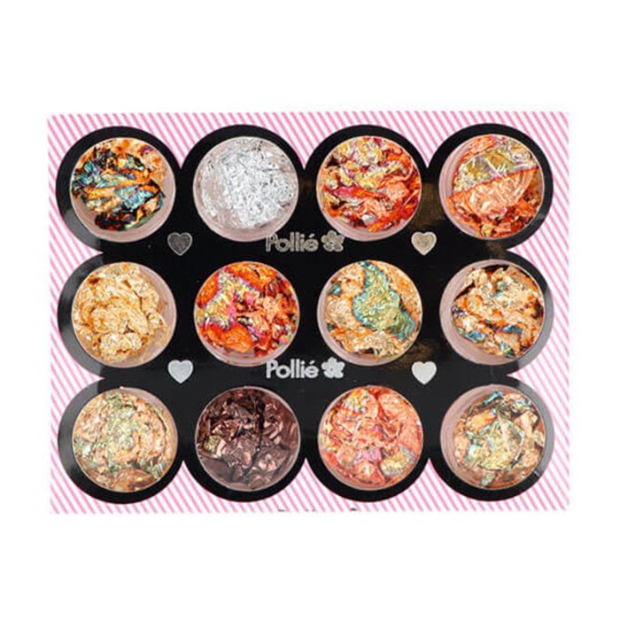 Eurostil Pan de oro nail art set 12 colores Eurostil Pan de oro nail art set 12 colores
