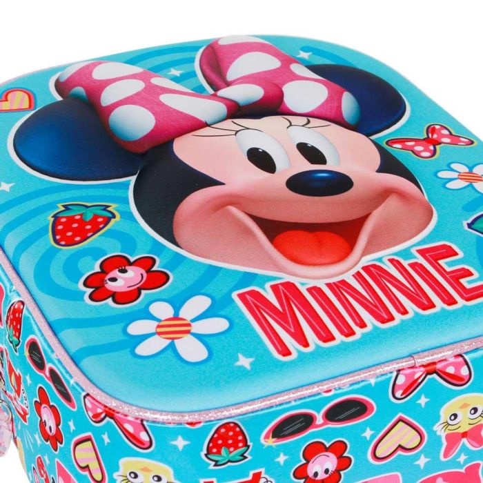 Mochila 3D Elite Happiness Disney Minnie Mouse Azul 3