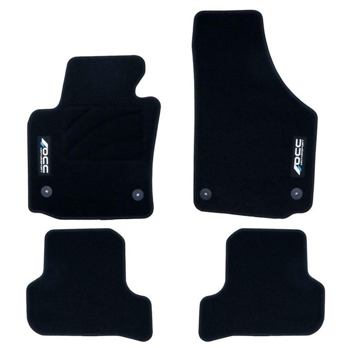 Set de Alfombrillas para Coche OCC Motorsport OCCST0015LOG Seat Leon Mk2 5 Piezas 0 Set de Alfombrillas para Coche OCC Motorsport OCCST0015LOG Seat Leon Mk2 5 Piezas 0