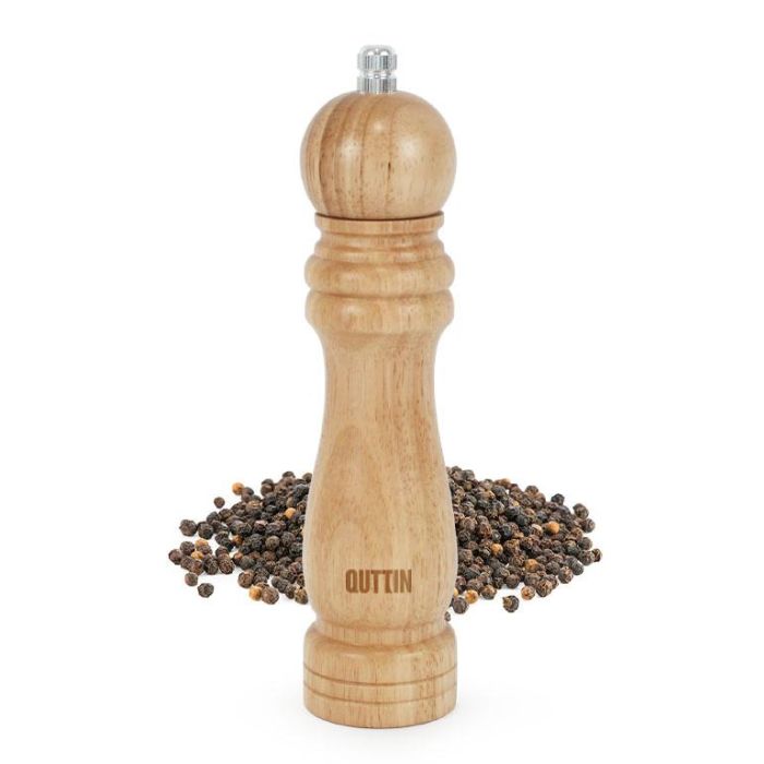 Molinillo de pimienta de madera 20 cm Quttin (20 Unidades) 6 Molinillo de pimienta de madera 20 cm Quttin (20 Unidades) 6
