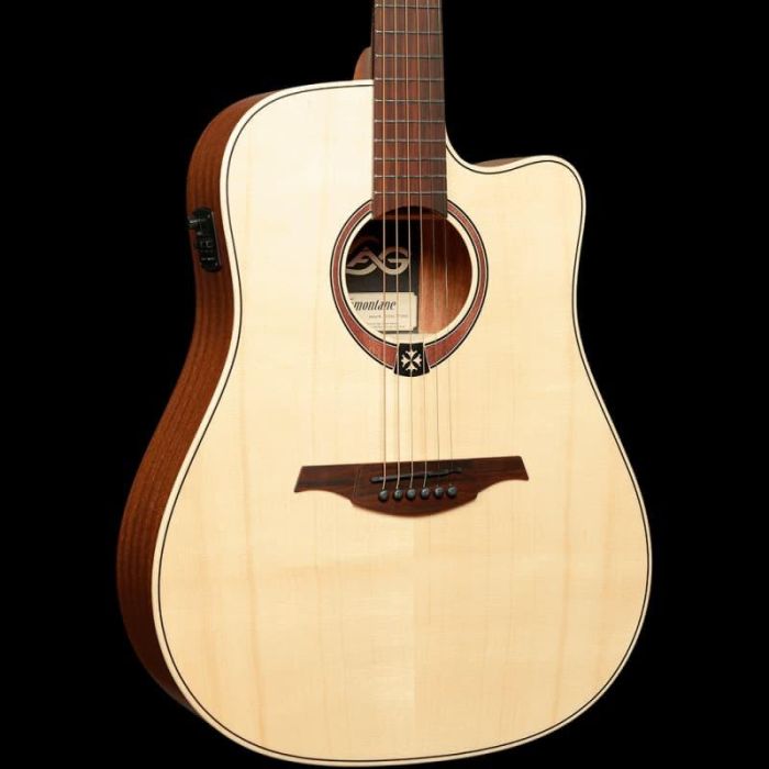 LAG Guitarra Acústica Electroacústica Dreadnought Cutaway Tramontane 70 A/C - Natural 0 LAG Guitarra Acústica Electroacústica Dreadnought Cutaway Tramontane 70 A/C - Natural 0