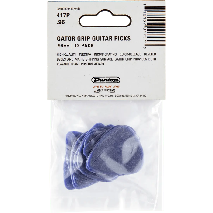 Dunlop Pack 12 Púas Gator Grip 0,96Mm 4