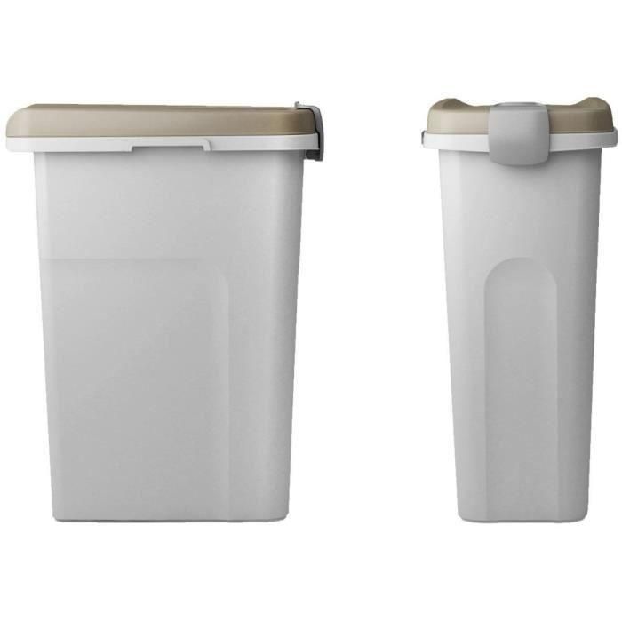 Kerbl STE8003507984516 Contenedor para Comida para Mascotas 25 Litros Marrón y Blanco 1