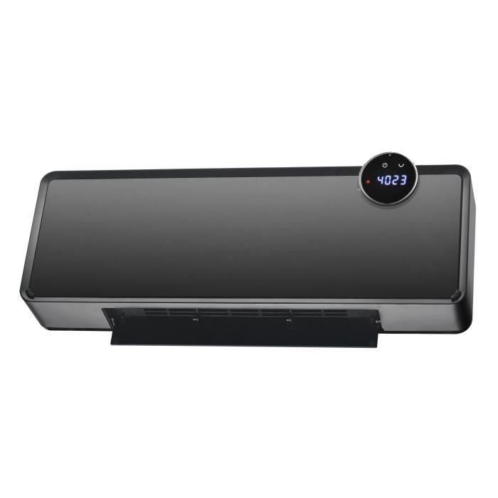 Calefactor eléctrico de pared - 2000W - WARM TECH - Cerámico - 240V - Hasta 50m³ - Negro 1