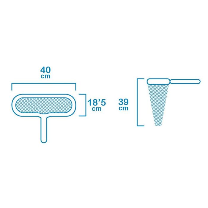 Edm Recogehojas de fondo Classic 40 x 18,5 cm Ø2,8 cm Azul 1