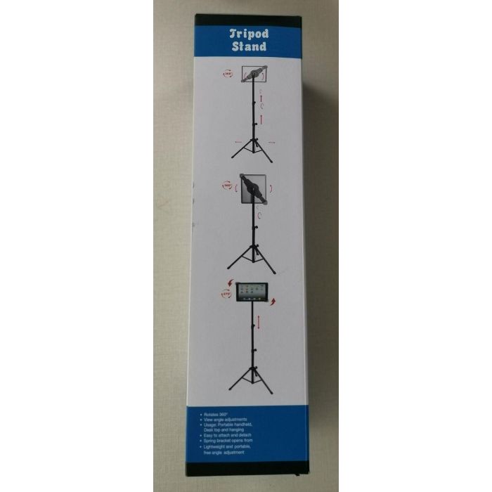 CoreParts Tripod Stand for tablets, Compatible with up to 37cm Universal Tripod Stand for 24cm to 37cm Tablet Multi-Direction - Height: 55cm-150cm, can support a weight of up to 1.2kg 1 CoreParts Tripod Stand for tablets, Compatible with up to 37cm Universal Tripod Stand for 24cm to 37cm Tablet Multi-Direction - Height: 55cm-150cm, can support a weight of up to 1.2kg 1