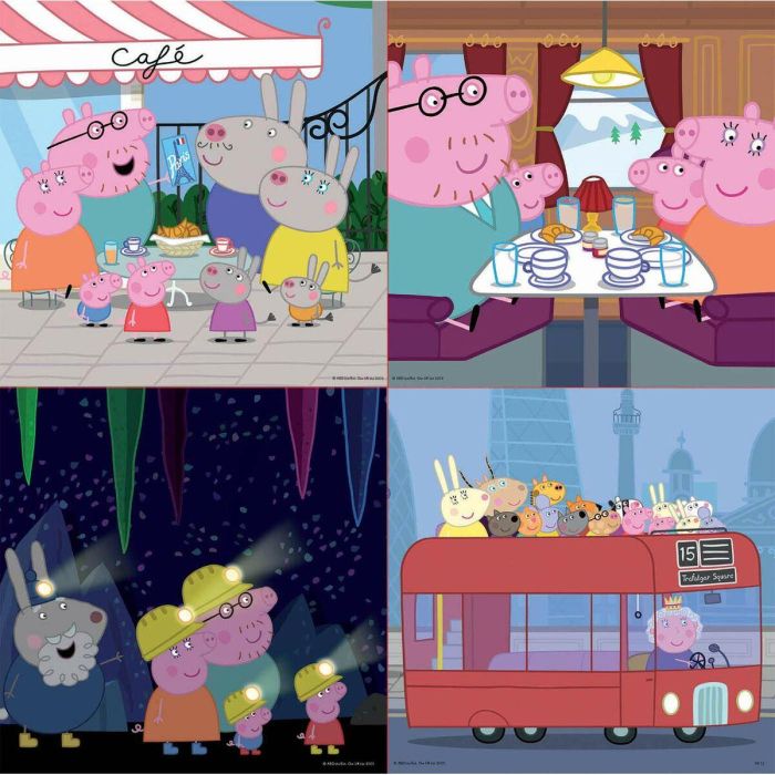 Set de 4 Puzzles   Peppa Pig Cosy corner         16 x 16 cm   3