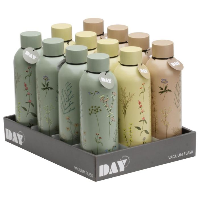 Day Termo Botella 500 Ml Arena Natural, Verde Musgo, Amarillo Arena Altura 22,5 cm 3