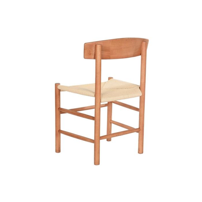DKD Home Decor Silla Horeca Marron de Olmo y Fibra 76 cm Alto, 48 cm Ancho, 40 cm Profundidad, Asiento 45 cm 2