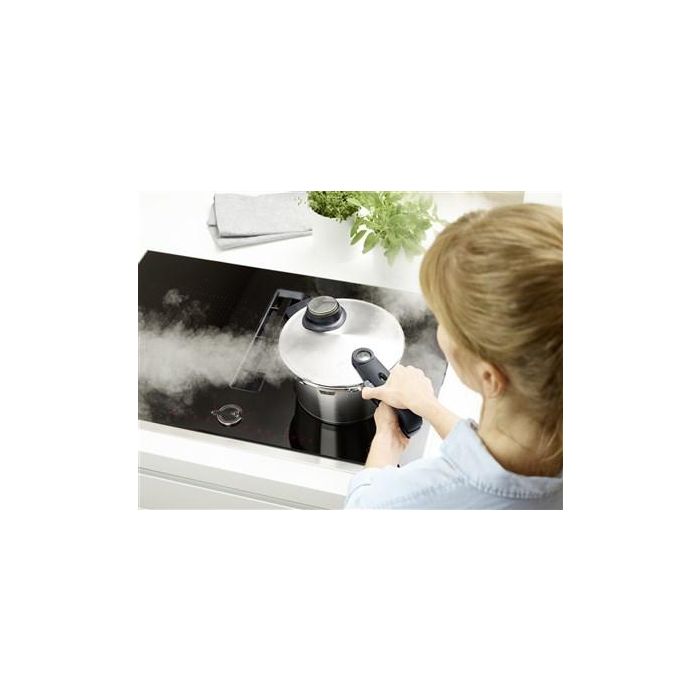 Vitavit 622-412-04-070/0 Olla a Presión Premium 4.5L con Cestillo y Trípode, Apta para Inducción, Superficie Novogrill 7