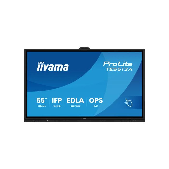 Iiyama TE5513A-B1AG Pantalla Interactiva 55" UHD IPS Android 14 8/128GB con Wifi 6 y Sonido 2x 20W Subwoofer, 450cd/m2, Antiglare 1 Iiyama TE5513A-B1AG Pantalla Interactiva 55" UHD IPS Android 14 8/128GB con Wifi 6 y Sonido 2x 20W Subwoofer, 450cd/m2, Antiglare 1