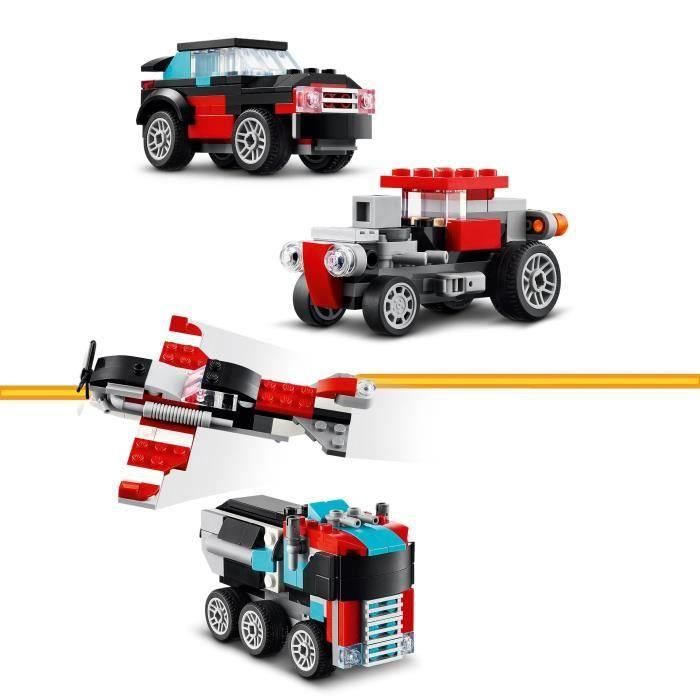 Juego de construccion camión plataforma con helicóptero lego creator 3 Juego de construccion camión plataforma con helicóptero lego creator 3