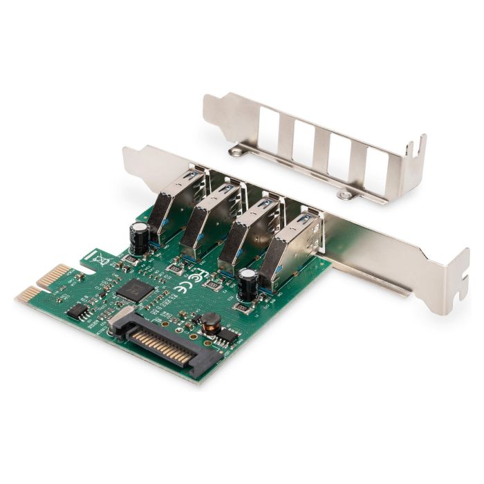 Digitus Tarjeta 4 Puertos USB 3.0 PCI Express Interna con Conexión Cableada y Velocidad de 5000 Mbit/s 1