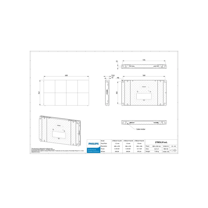 Philips Cabinet 9000 Series 1.5 Cooper 650 Nits /24/7 / 2 Yrs Warr (27Bdl9015L/00#C) - Batch:Npz220404034S 1 Philips Cabinet 9000 Series 1.5 Cooper 650 Nits /24/7 / 2 Yrs Warr (27Bdl9015L/00#C) - Batch:Npz220404034S 1
