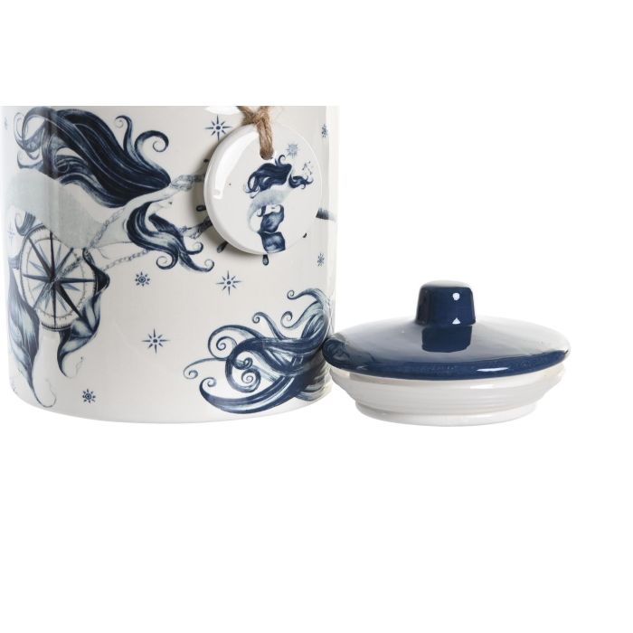 DKD Home Decor Bote Atlantico Stella Maris Dolomita Azul Blanco 12 x 16 x 12 cm (3 Unidades) 2 DKD Home Decor Bote Atlantico Stella Maris Dolomita Azul Blanco 12 x 16 x 12 cm (3 Unidades) 2