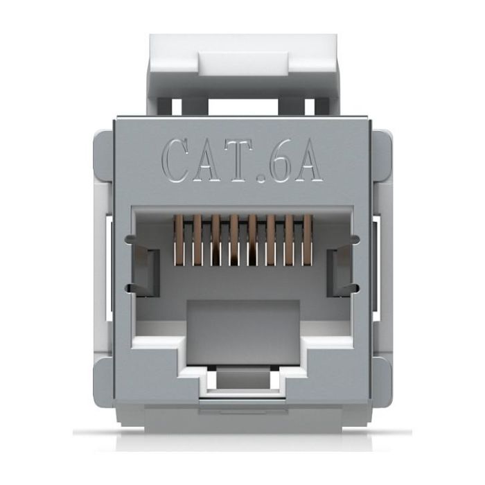Ubiquiti Acoplador Keystone Cat6A, Paquete de 12, Acero Inoxidable
