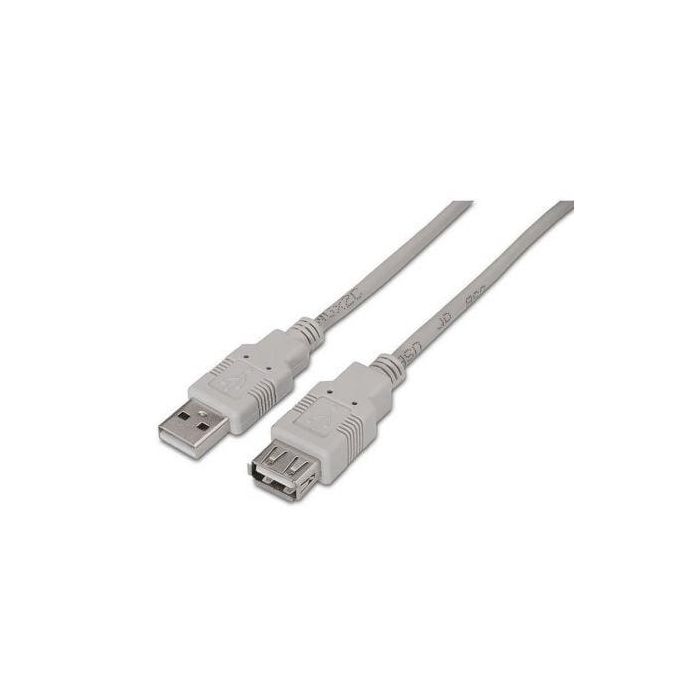 Aisens Cable USB 2.0 Tipo A Macho a Hembra Beige 1.0 Metro Aisens Cable USB 2.0 Tipo A Macho a Hembra Beige 1.0 Metro
