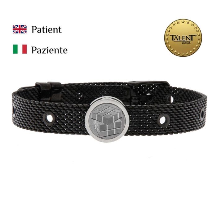 Pulsera Unisex Patient Talent Jewels TJA-5-09-03-2-235 Negro 1 Pulsera Unisex Patient Talent Jewels TJA-5-09-03-2-235 Negro 1