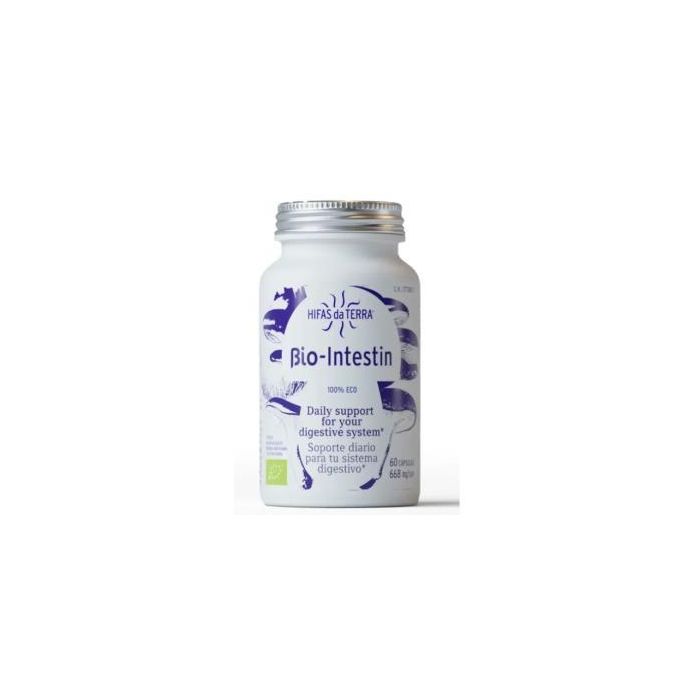 HIFAS DA TERRA Bio-Intestin HDT 60 Cápsulas, fórmula digestiva vegana con Hericium, Lentinula, Pleurotus ecológicos