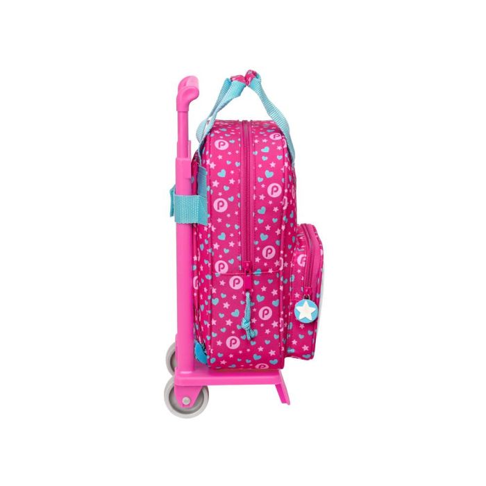 Mochila Escolar con Ruedas Pinypon Azul Rosa 20 x 28 x 8 cm 2