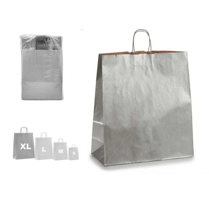 Bolsa Papel Plata Kraft Grande Pincello 46x59 cm (100 Unidades)